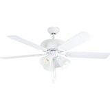 Eglo 35076 "las Palmas" 132 cm Çapında Çelik Tavan Vantilatörü Çekme Ipli Ac Motor - Beyaz