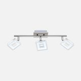 Eglo Alameda 4.5 W Ledli Led Duy Kare 4 Adet Gümüş Sıvaüstü Spot