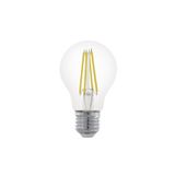 Eglo Aydınlatma 110022 E27-Led-A60 Ampul 1X7,5W Şeffaf 2700K 806 Lümen Dim Edilebilir