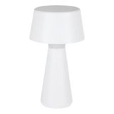 EGLO Huesa LED masa lambası, pilli gece lambası, dokunmatik kısılabilir, dış mekan masa lambası, kablosuz, USB ile şarj edilebilir, plastik, beyaz, sıcak beyaz-soğuk beyaz, IP44