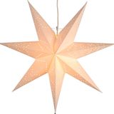 EGLO İç mekan için Noel yıldızı, dekoratif yıldız, asmak için kağıttan aydınlatmalı, beyaz pencere ışıklı yıldız, kablolu 3D Noel yıldızı, E14