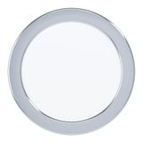 EGLO LED Gömme Spot Fueva 5, Ø 16,6 cm, Çelik LED Spot Lamba ve Plastik Aydınlatma Yüzeyi, Krom LED Gömme Lamba, Beyaz, Banyo Gömme Spot Lambası, Düşük Montaj Derinliği 26 mm, Sıcak Beyaz, IP44