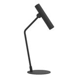 EGLO LED masa lambası Almudaina, minimalist gece lambası, metal masa lambası, siyah, yatak odası ve oturma odası masa lambası, sıcak beyaz