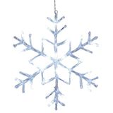 EGLO LED pencere dekorasyonu, asılı Antarktika, asma dekorasyon, kar tanesi, dekoratif lamba, çelik, plastik, beyaz, şeffaf, soğuk beyaz IP44