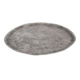 EGLO LIVING Forleyet dekoratif kase, dekorasyon için şık kase, düz dekoratif tabak, el yapımı, nikel-antik, metal tabak 30,5 x 27,5 cm