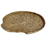 EGLO LIVING Forleyet dekoratif kase, dekorasyon için şık kase, düz dekoratif tabak, el yapımı, pirinç antik alüminyum, metal kase 29 x 26,5 cm