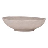 EGLO LIVING Forleyet dekoratif kase, dekorasyon için şık kase, yuvarlak dekoratif kase, el yapımı, kum renklerinde alüminyum metal kase, 26 x 7,5 cm