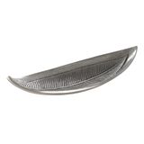 EGLO LIVING Forleyet dekoratif kase, yaprak tasarımında dekorasyon için zarif kase, metal kase el yapımı alüminyum, nikel antik, 38,5 x 14 cm
