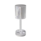 EGLO Lucignano LED pilli masa lambası, kristal masa lambası, kablosuz, abajurlu kristal lamba, RGB renk değişimi, plastik, şeffaf, dokunmatik fonksiyon, USB şarj edilebilir