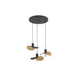 Eglo My Light My Style 390395 "Saceda" 150 Cm Yüksekliğinde Çelik Siyah, Gold Sarkıt Avize
