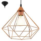 EGLO my light my style, Tarbes Sarkıt 1X60W E27 Yükseklik 110cm - Çap 32,5cm, Ampul Dahil Değil, Tarbes, CY693, Bakır