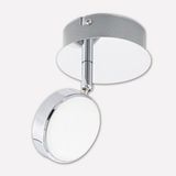 Eglo Salto 5.4 W Ledli Led Duy 1 Adet Gümüş Yuvarlak Sıvaüstü Spot