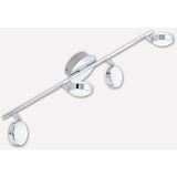 Eglo Salto 5.4 W Ledli Led Duy 4 Adet Gümüş Yuvarlak Sıvaüstü Spot