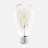 Eglo Şeffaf ST64 7 W Klasik E27 Duy LED Ampul, 7.0W