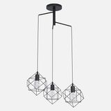 Eglo Streiton Modern 3'lü E27 Duy Çelik Yuvarlak Avize