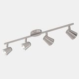 Eglo Travale 3.3 W Ledli GU10 Duy 4 Adet Gümüş Yuvarlak Sıvaüstü Spot