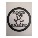 EGMLAZERX Evimize Hoşgeldiniz Kapı Süsü