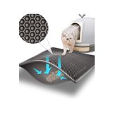 ego home Elekli Kedi Tuvalet Önü Kedi Kum Paspası Gri Delikli Kedi Tuvaleti Kedi Kumu Paspası