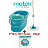 ego home Mote Fix Mop Temizlik Seti 1 Adet Mikrofiber Mop Başlık Hediyeli Fix Mop Yedekli
