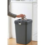 ego home Mote Siyah 40 Lt Çöp Kovası Hassas Kapaklı Çöp Kutusu Pratik Kapak Egohomeçöpkutususiyah