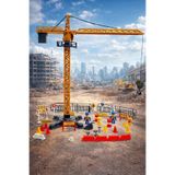 EGOMONİİ Vinç Kule 45 Parça Dev Boy İpli Uzayıp Kısalan Oyuncak Lego