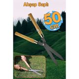 Eğri Çim Budama Makası Çalı Çimen Biçme Kesme Makas 50 cm Keskin Metal Bıçkı 1 Adet. - 18 cm