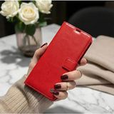 Egstech General Mobile 22 Plus Kılıf Kapaklı Deri Cüzdan, Stant Olabilen Kartlıklı Önlü Arkalı Tam Koruma Sağlar - Kırmızı - GM 22 Plus
