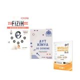Egzersiz Ayt Fizik Çöz Kazan Kimya Ve Biyotik Biyoloji Deneme Seti 3 Kitap