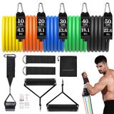 Egzersiz Bantları Direnç Bantları Seti Kuvvet Eğitimi Fitness Bantları Egzersiz Bantları Egzersiz için Direnç Elastik