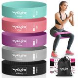 Egzersiz için Kumaş Direnç Bantları - Kadınlar ve Erkekler için Egzersiz Bantları - Bacaklar için Ganimet Bantları - Egzersiz için Uyluk Bantları - Yoga, Pilates, Fizik Tedavi ve Ev için Fitness