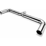 Egzoz Burada Her Araca Uyumlu 60LIK Ypipe Downpipe Y Boru Egzoz Y Pipe Down Pipe Eksoz Borusu Çift Çıkış Krom Üni