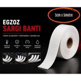 Egzoz Sargı Bandı Yanmaz Sargı Keçesi 5 Metre Beyaz