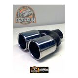 EGZOZCUM | 76 Mm Krom Düz Eşit (Dual) Universal Paslanmaz Egzoz Ucu