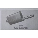 Egzozcum Peugeot 504 Arka Susturucu Egzoz