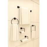 EHA HOME 5'li Set Güçlü Yapışkanlı Daire, Kare, Uzun Havlu Askısı Wc Kağıt Ve Rulo Kağıt Askısı
