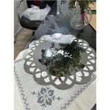 Eha Lazer Supla Gümüş Renk Kuşlu Model - 38 x 38 cm