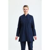 Ehil Doktor/hemsire Forması Likralı Tesettür Üniforma Tek Üst Likralı Tesettür - Lacivert - 2XL
