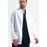 Ehil Erkek Kısa Boy HAKİM Yaka Beyaz Doktor Öğretmen Önlüğü