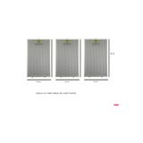 EHLA Filtre 3 ADET BOSCH,SİEMENS,PROFİLO,ARÇELİK 25x30 Cm Tırnaklı Ankastre Davlumbaz Filtresi-3AD.