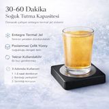 Ehlikeyf, Ice Ramp Bardak Soğutucu Altlık – Termojelli, Paslanmaz Çelik Yüzeyli, Donarak Soğutan - Siyah