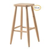Ehm Ahşap Mobilya Dekorasyon Ahşap Kare Bar Tabure Sandalye 65 Cm