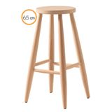 Ehm Ahşap Mobilya Dekorasyon Clk Ahşap Yuvarlak Bar Tabure Sandalye 65 Cm