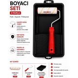 Ehobici 2 Parça Boyacı Seti Saten Rulo Parmak Rulo - - - Çok Renkli
