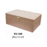 Ehobici Ahşap Dikdörtgen Kutu Klipsli 20X11CM KU348 - -