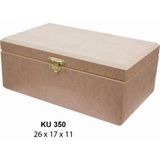 Ehobici Ahşap Dikdörtgen Kutu Klipsli 26X17CM KU350 - -
