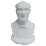 Ehobici Atatürk Büst Biblo Figür 8,5x5,5cm - - - Beyaz
