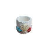 Ehobici Deniz Kabuklu Renkli Saksı 9x6,5cm