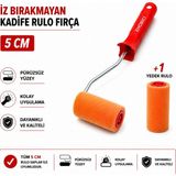 Ehobici Iz Bırakmayan Kadife Rulo Fırça 5cm +1 Yedekli - - - Çok Renkli