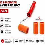 Ehobici Iz Bırakmayan Kadife Rulo Fırça 5cm +2 Yedekli - - - Çok Renkli