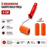 Ehobici İz Bırakmayan Kadife Rulo Fırça 5cm +2 Yedekli